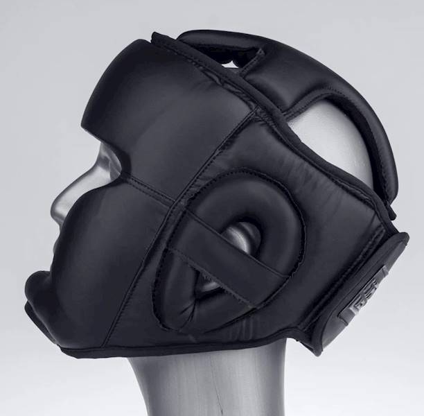 Kask bokserski Fighter Czarny • Rozmiar: M/L