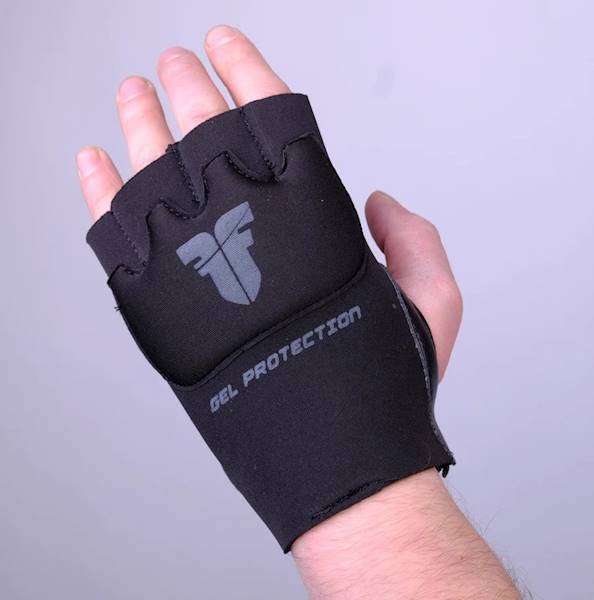 Rękawice wewnętrzne żelowe Fighter Czarny • Rozmiar: S/M