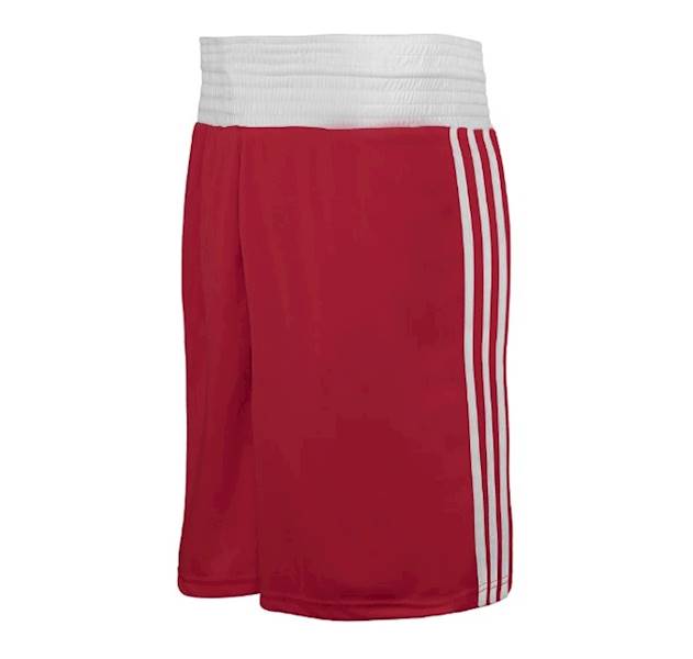 Szorty bokserskie Adidas Boxing Punch Line IBA Czerwony/Biały - Rozmiar: XXS