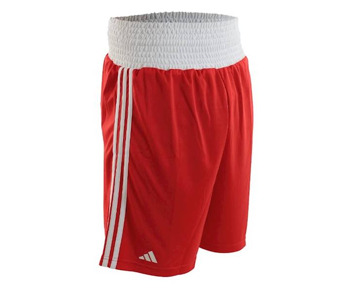Szorty bokserskie Adidas Boxing Punch Line IBA Czerwony/Biały - Rozmiar: XXS