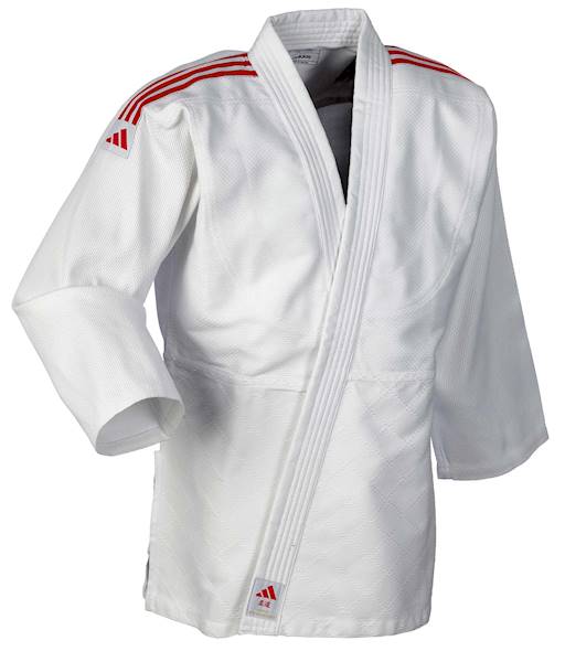 Judoga Adidas Club J350 Biały/Czerwony  • Rozmiar: 140