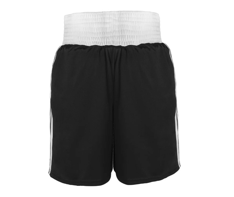 Szorty bokserskie Adidas Boxing Punch Line IBA Czarny/Biały - Rozmiar: XXL