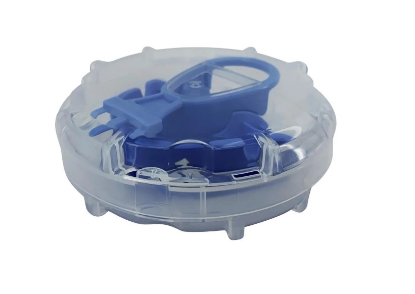 Ochraniacz na zęby Adidas OPRO Gen4 Silver-Edition Junior Niebieski