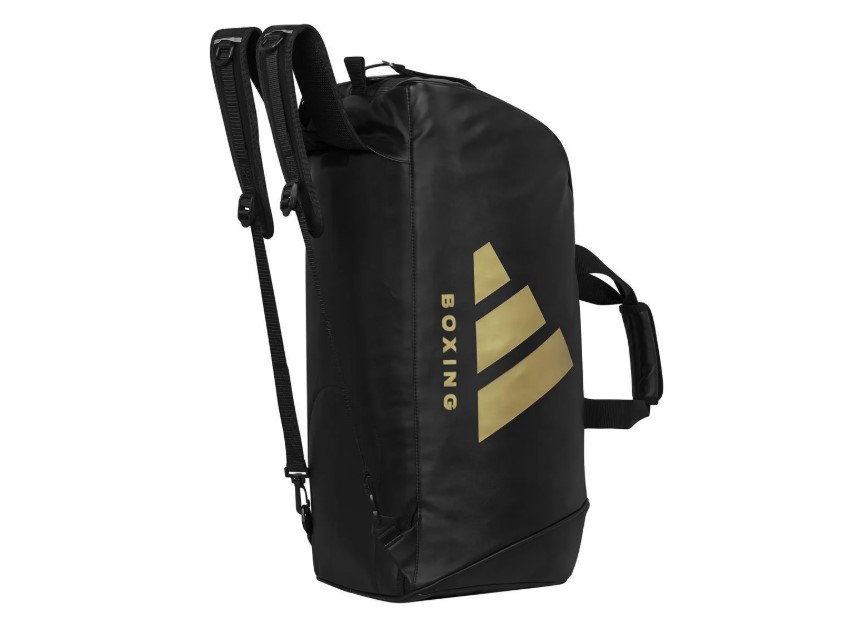 Torba bokserska Adidas Boxing 2in1 Skóra PU Czarny/Złoty • Rozmiar: M