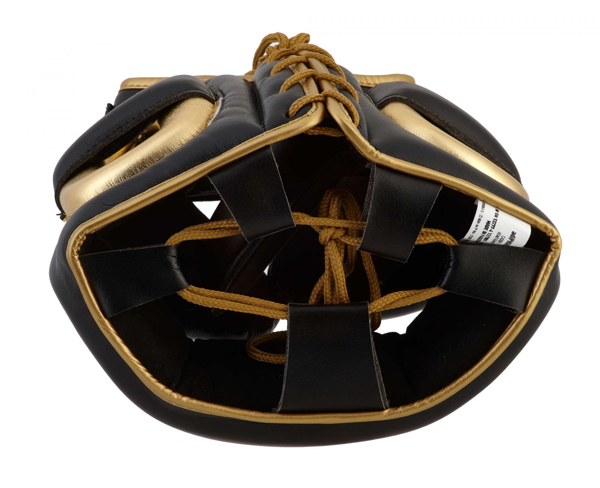 Kask bokserski Adidas AdiStar Pro Czarny/Złoty • Rozmiar: S