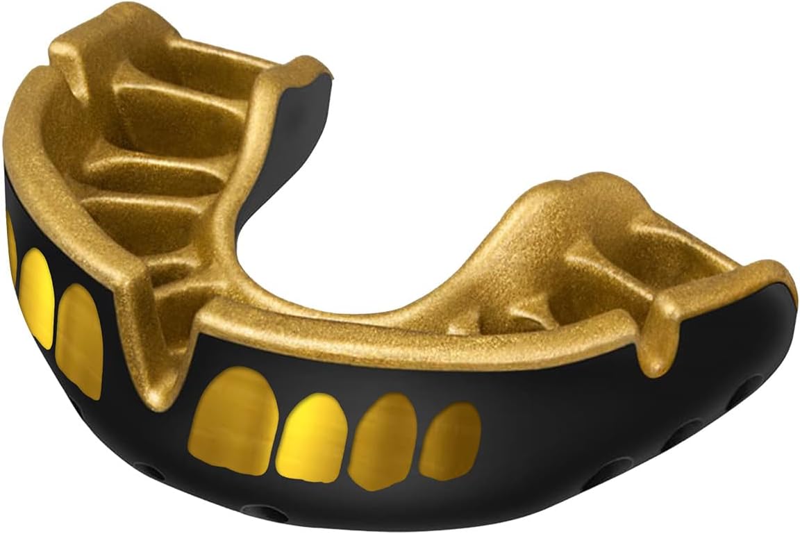 Ochraniacz na zęby Adidas OPRO Gen5 Gold Grillz Senior Czarny/Złoty