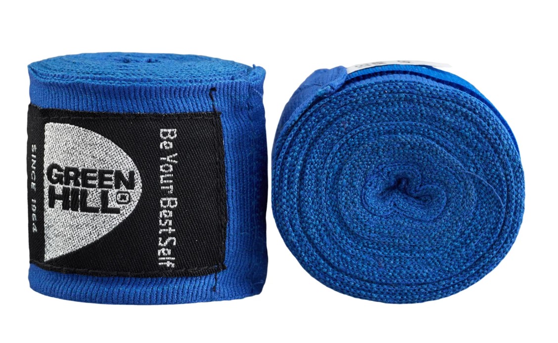 Bandaże bokserskie Green Hill Poliester Niebieski