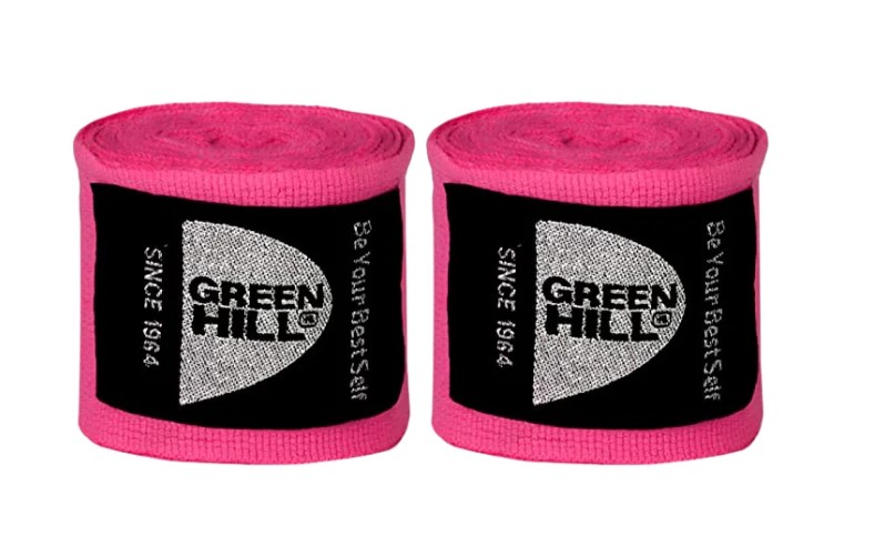Bandaże bokserskie Green Hill Poliester Różowy