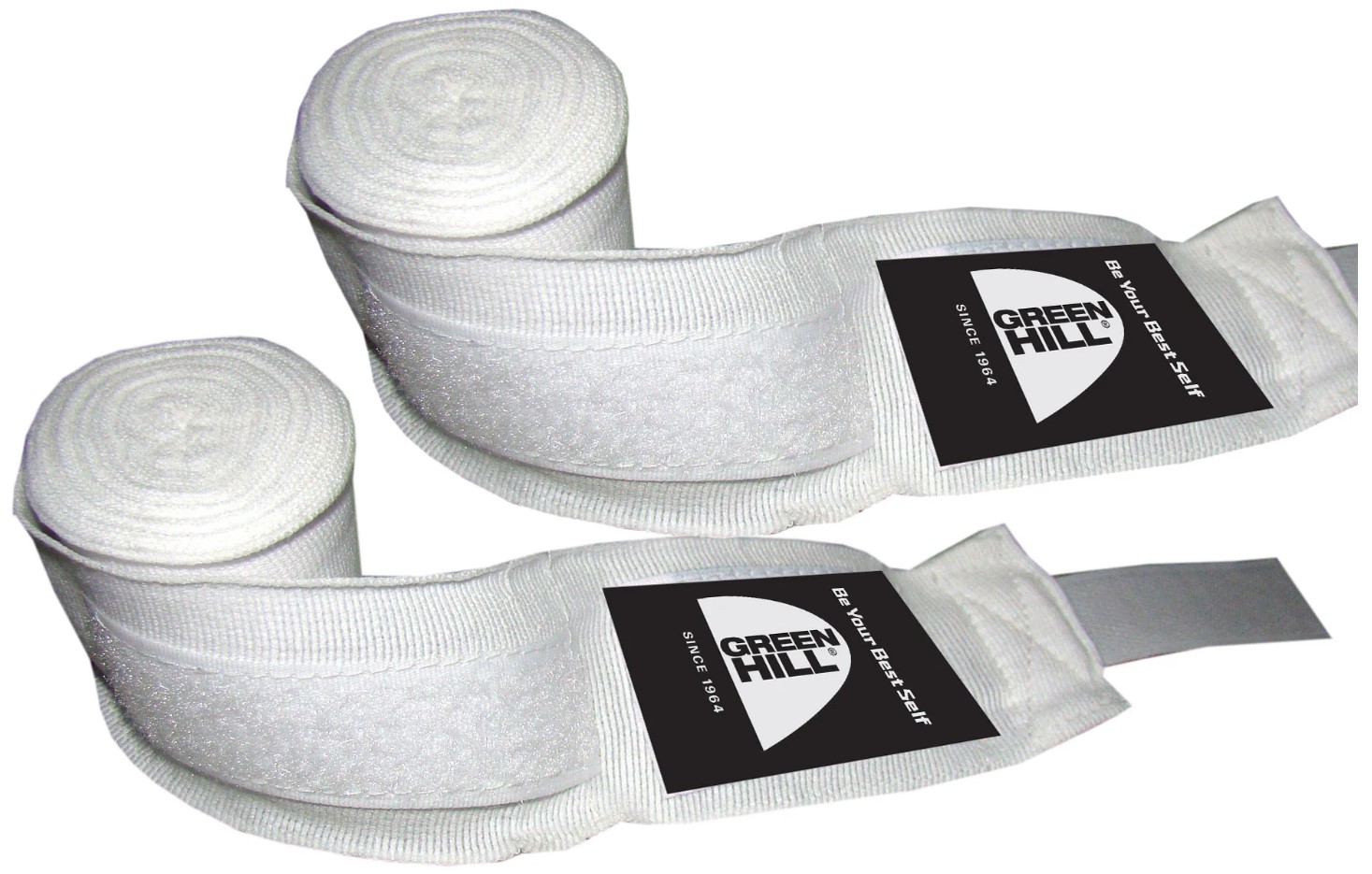 Bandaże bokserskie Green Hill Poliester Biały • Długość: 2.5m