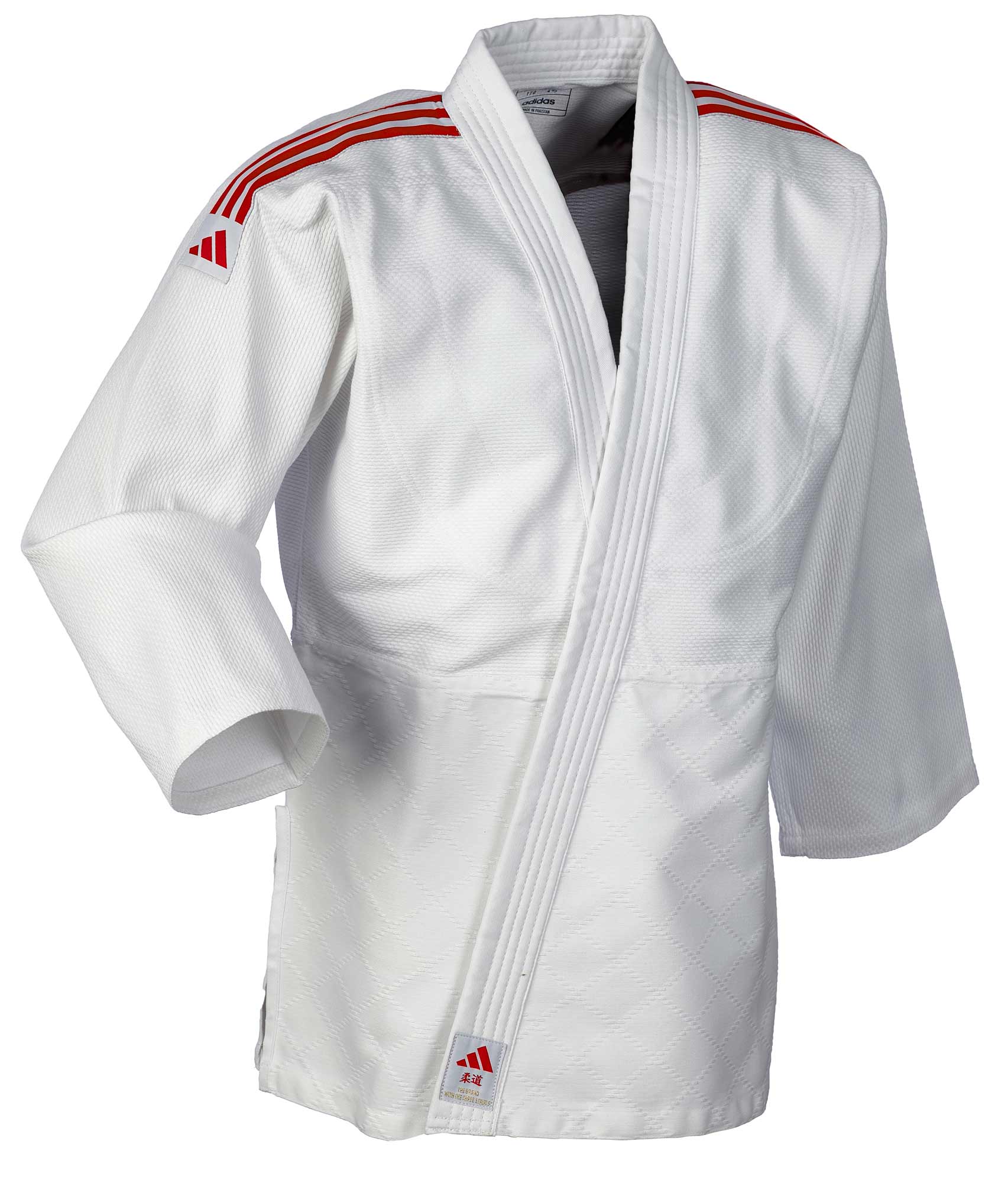 Judoga Adidas Club J350 Biały/Czerwony  • Rozmiar: 170