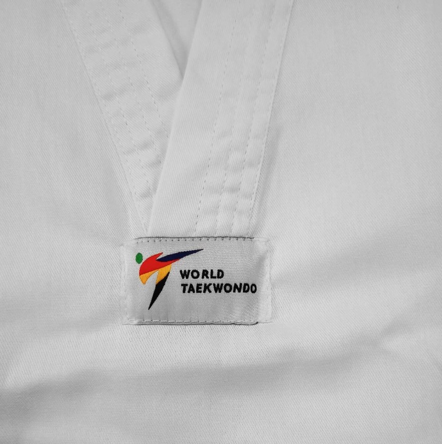 Adidas kimono do Taekwondo Dobok AdiStart 2 WT Bialy • Rozmiar: 120
