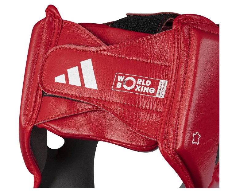 Kask bokserskie Adidas World Boxing Czerwony • Rozmiar: L