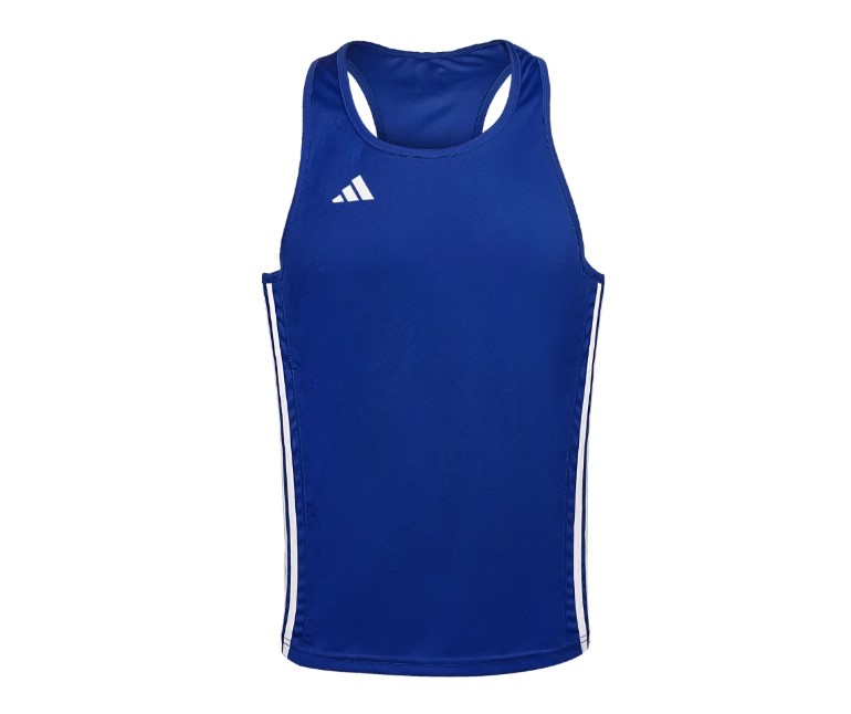 Koszulka bokserska Adidas IBA Granatowy/Biały • Rozmiar: XXL