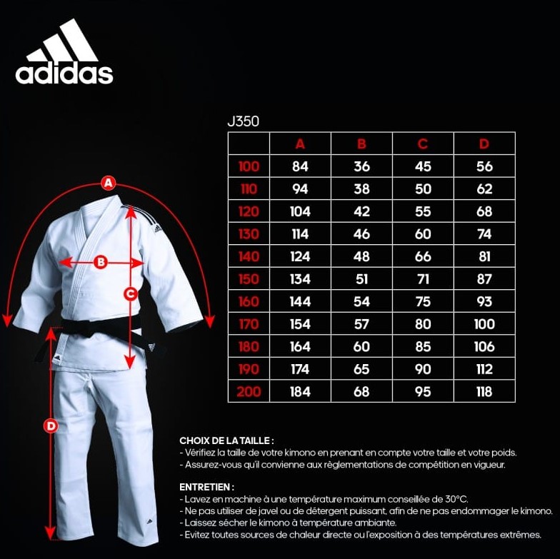 Judoga Adidas Club J350 Biały/Złoty • Rozmiar: 170