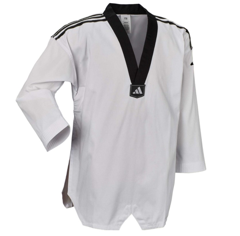 Adidas kimono do Taekwondo Dobok Adi Club 3 stripes Biały • Rozmiar: 210