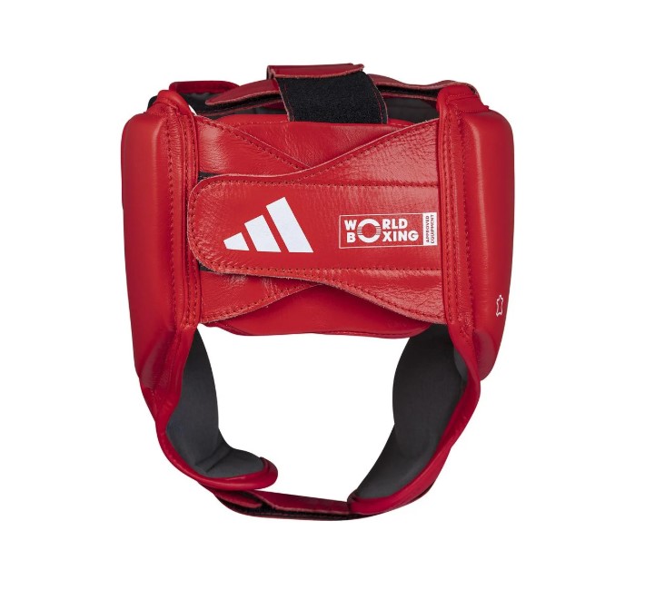Kask bokserski Adidas WB (World Boxing) Czerwony • Rozmiar: L