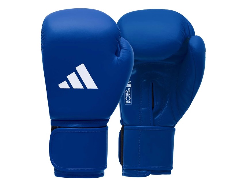 Rękawice bokserskie Adidas WB (World Boxing) Skóra Naturalna Granatowy • Waga: 10 OZ