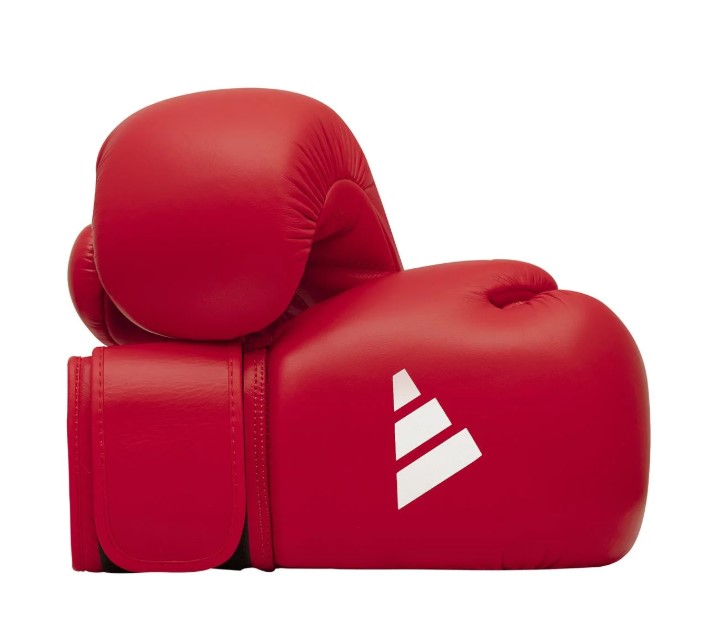 Rękawice bokserskie Adidas WB (World Boxing) Skóra Naturalna Czerwony • Waga: 10 OZ