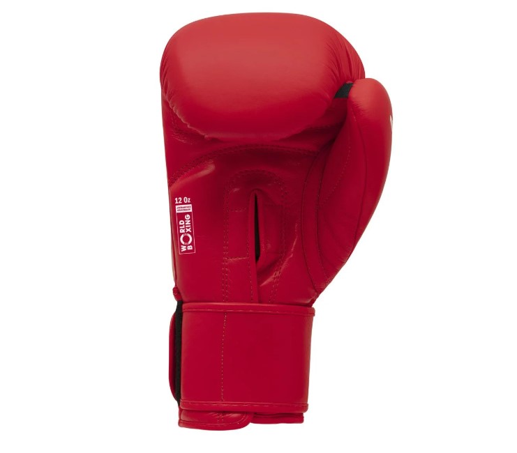 Rękawice bokserskie Adidas WB (World Boxing) Skóra Naturalna Czerwony • Waga: 12 OZ