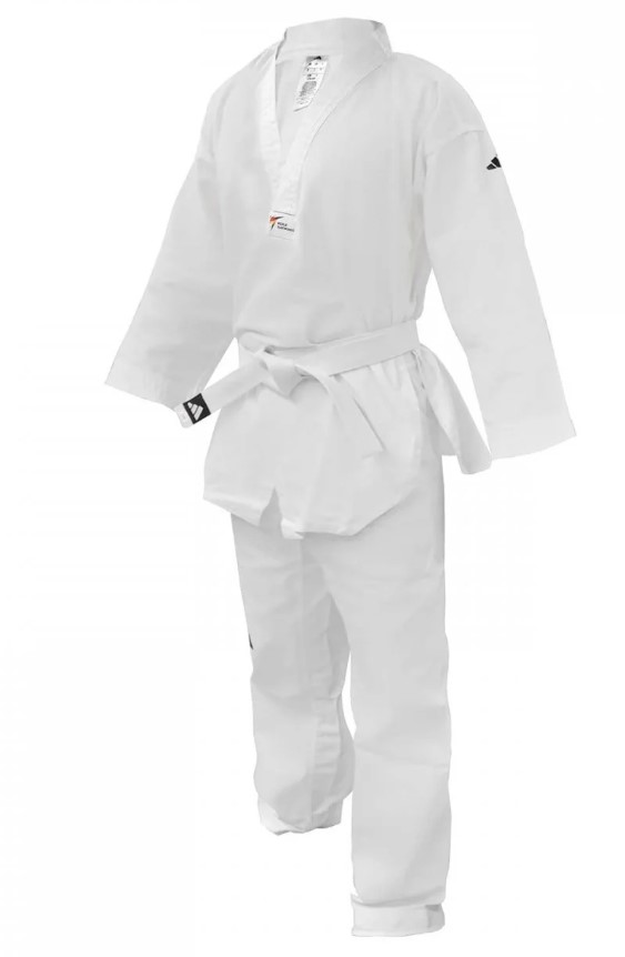 Adidas kimono do Taekwondo Dobok AdiStart 2 WT Bialy • Rozmiar: 200.