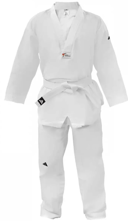 Adidas kimono do Taekwondo Dobok AdiStart 2 WT Bialy • Rozmiar: 210