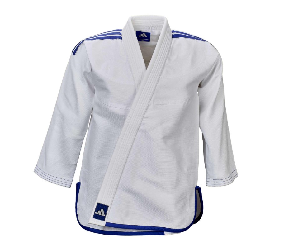 Strój/GI do BJJ Adidas Rookie 2.0 Kids JJ250 Biały/Niebieski • Rozmiar GI: M2