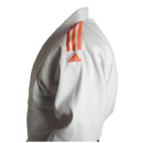 Judoga Adidas Club J350 Biały/Pomarańczowy • Rozmiar: 130