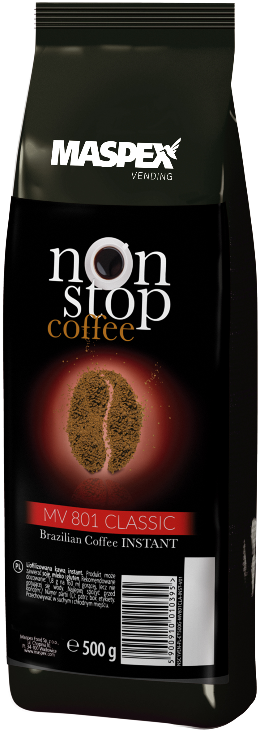 Kawa NON STOP COFFEE rozp MV 801 500G 10szt