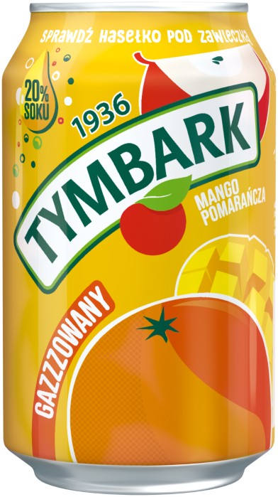 Tymbark napój gazzowany BASIC pom-mango 0,33ml 12 szt