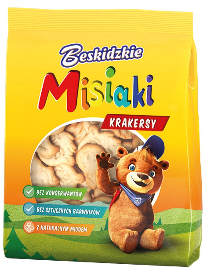 Beskidzkie Misiaki Krakersy 90g 13 szt.