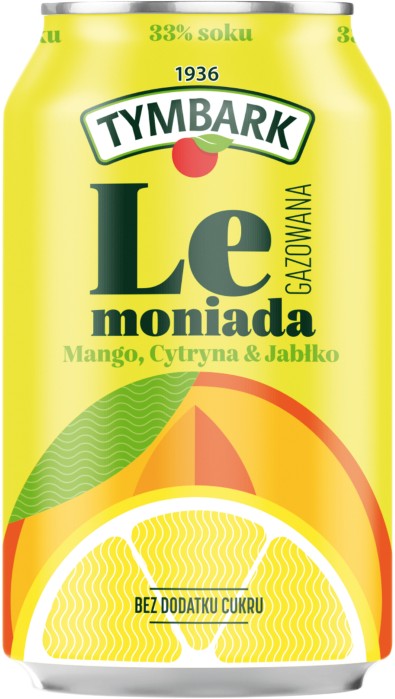 Tymbark lemoniada gaz jab-cyt-mang 12szt  0,33l 