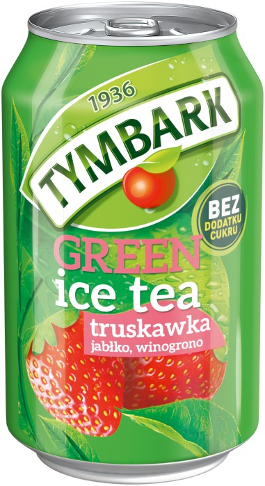 Tymbark Green ICE TEA C truskawska 0,33l CAN 1=12