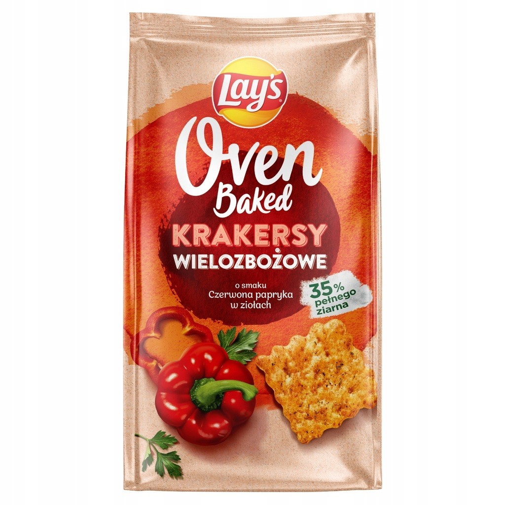 Lays Oven Baked krakersy B papryka w ziołach 80g 1=12
