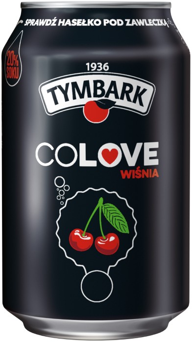 Tymbark COLOVE cola-wiśnia 0,33 CAN  1=12