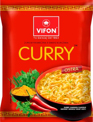 Zupa Vifon Kurczak Curry Ostry 70g 24 szt