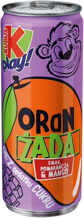 Kubuś Play Oranżada pom-mango 0,25L aktywny