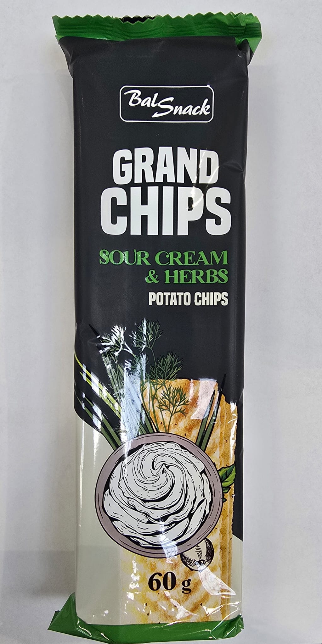 GRAND Chips Śmietana Cebula 60g/22
