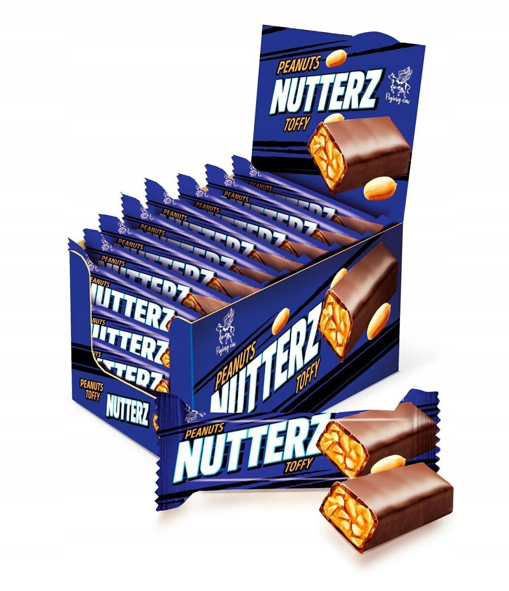 Nutterz baton orzech-karmel 40g/24