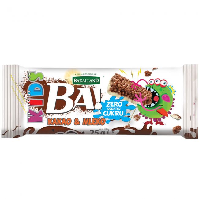 Bakalland BA KIDS Czoko Krówka BEZ CUKRU 25G