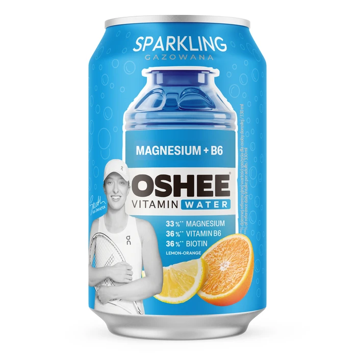 Oshee Vitamin Water Sparklimg magnez+B6 330ml 