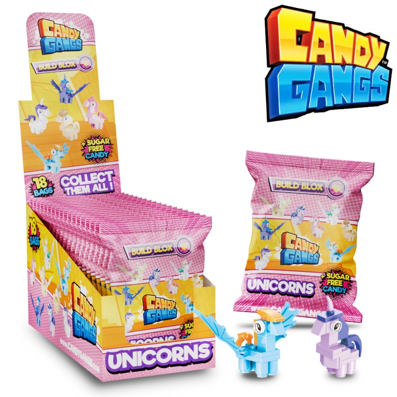 Candy Gangs Klocki Jednorożce z cukierkami 1g/18