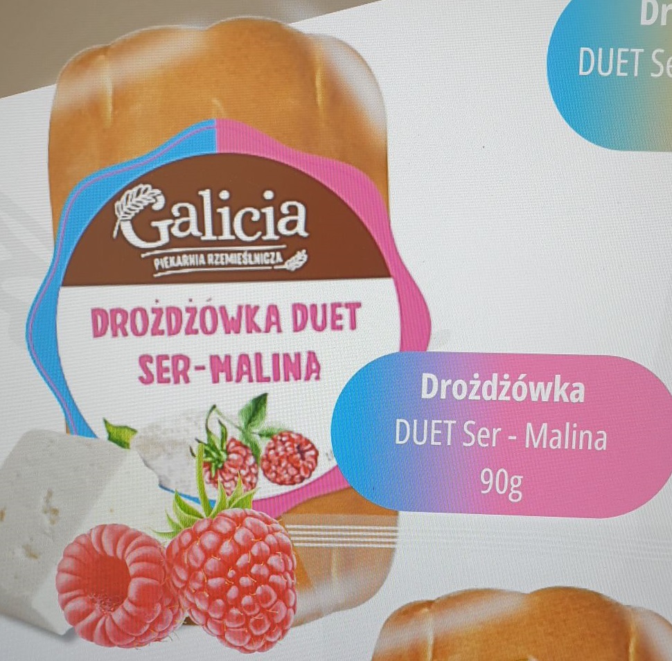 Drożdżówka B Duet Ser-Malina  Galicyjska 90g 14 szt