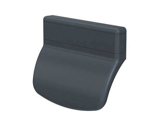 Zamek Palacza komplet Zatrzask+ Pochwyt PCV Antracyt 7016
