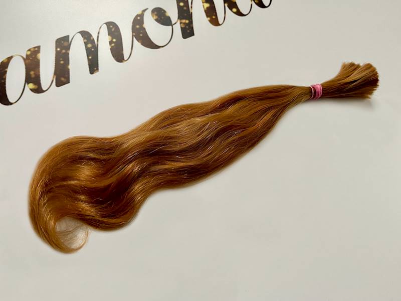 Włosy słowiańskie falowane 40cm złoty blond poziom 8
