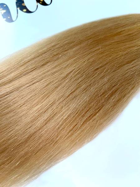 Włosy słowiańskie proste 44cm ciepły beż blond poziom 10