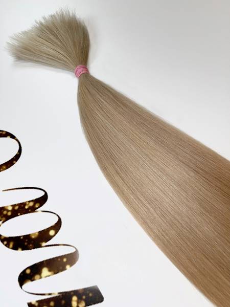 Włosy słowiańskie proste 46cm chłodny beż blond poziom 11