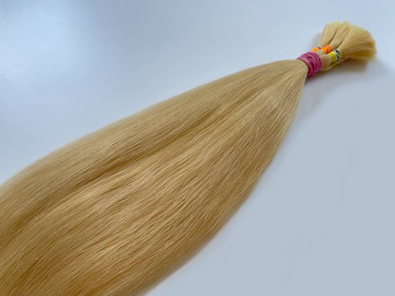 Włosy słowiańskie falowane 40-45cm blond poziom 11