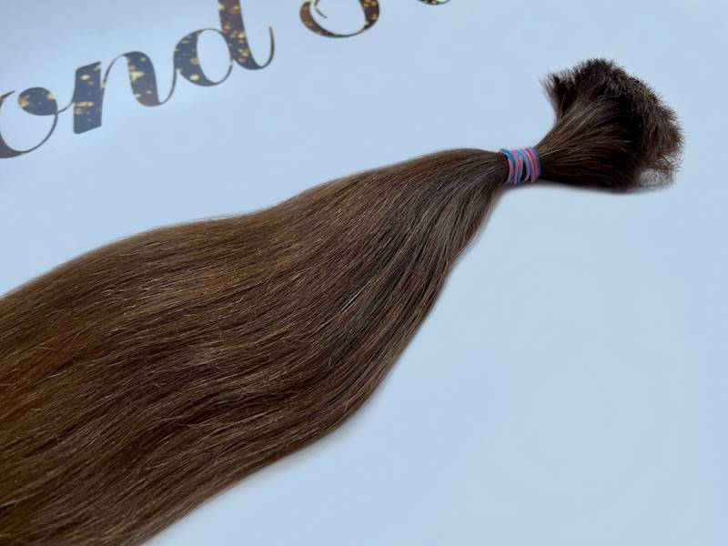 Włosy słowiańskie kręcone 40-45cm brąz poziom 6
