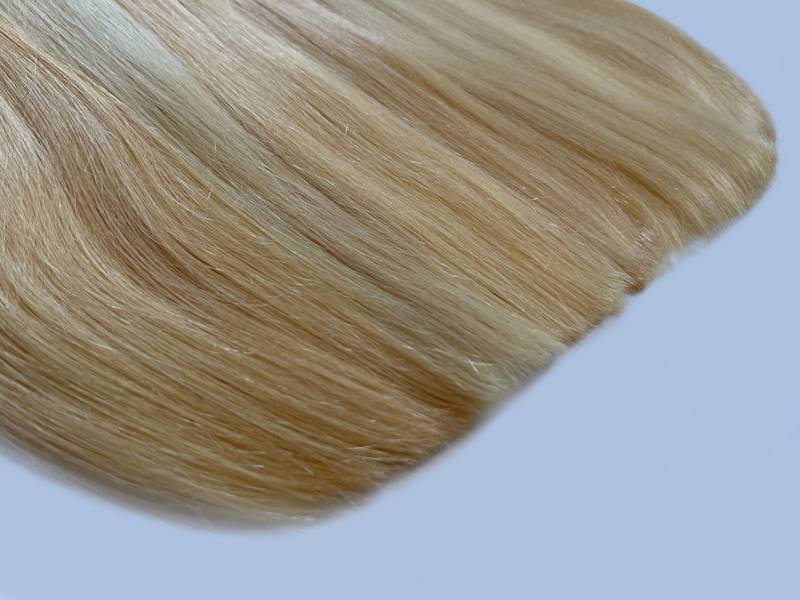 Włosy słowiańskie proste 40-45cm blond poziom 11