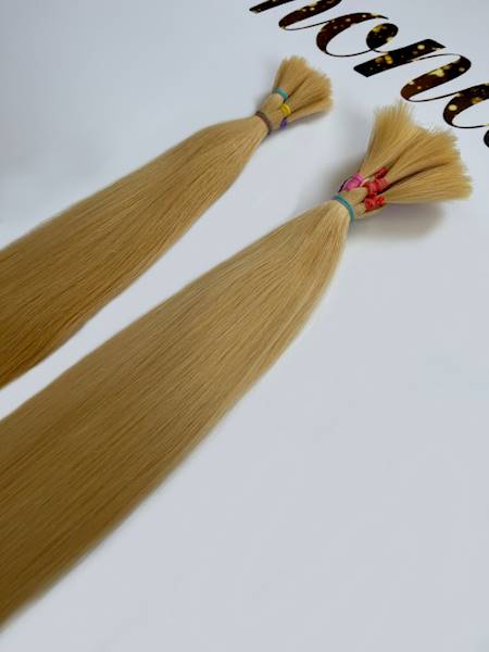 Włosy słowiańskie proste 46-50cm blond poziom 11